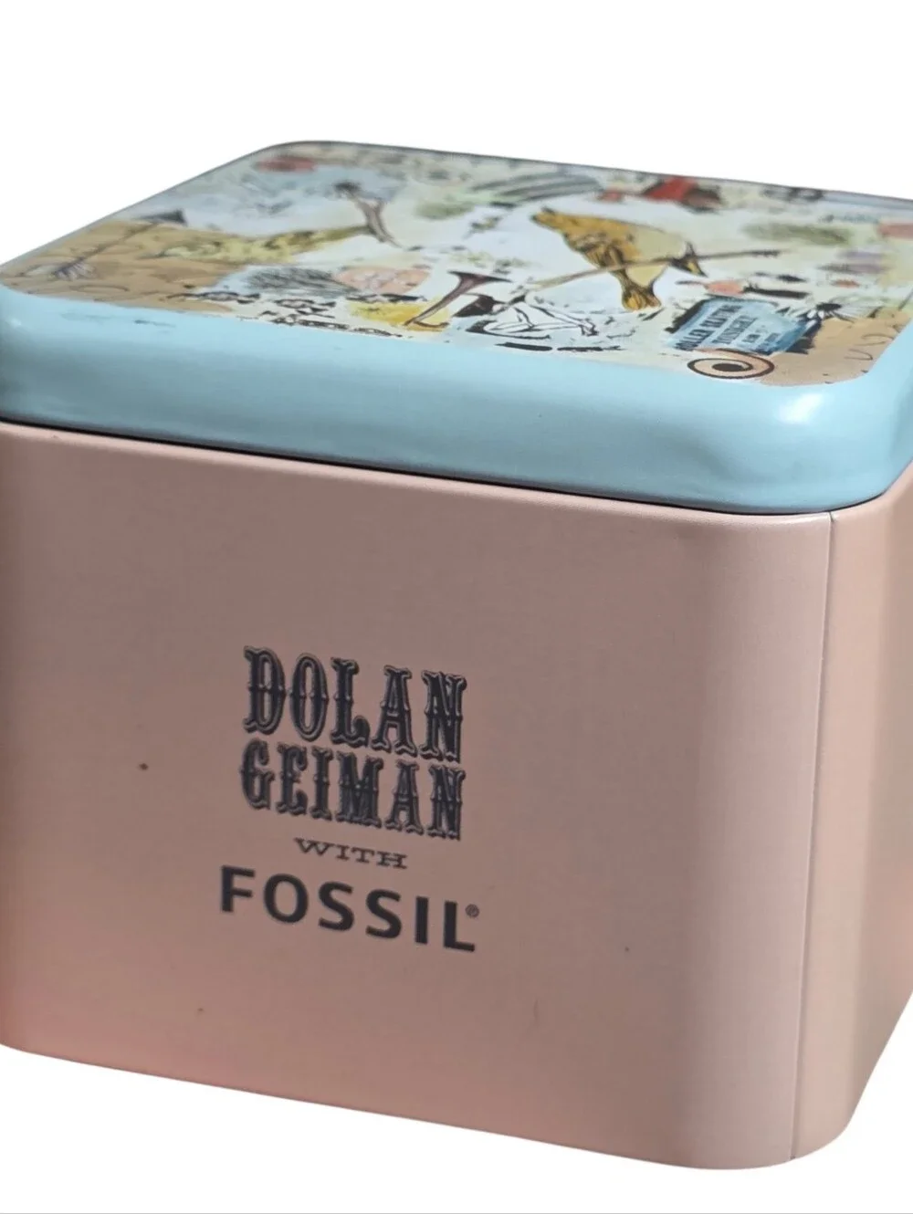 Dolan Geiman With FOSSIL 2010 Womens Watch Blue Face. BRAND NEW (DEAD BATTERY)